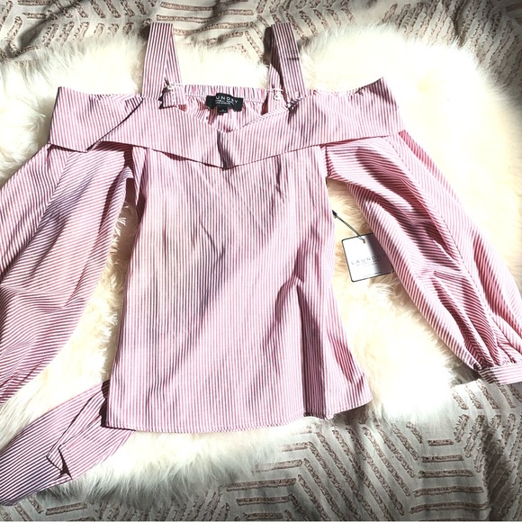 NWT Shelli Segal Off-Shoulder Blouse - Picture 2 of 3